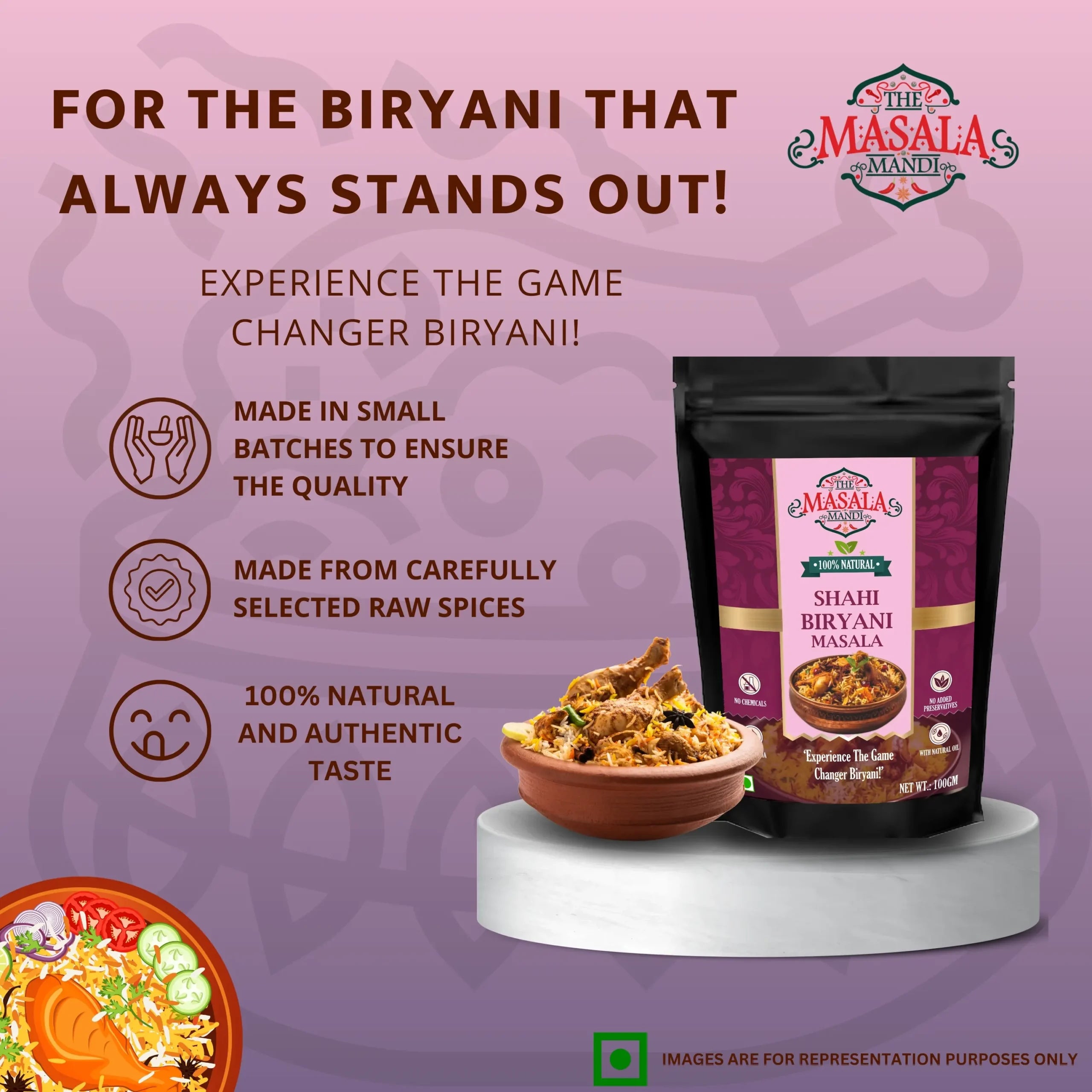 Shahi Biryani Masala | Aromatic, Layered, Royal – The Masala Mandi Secondary image