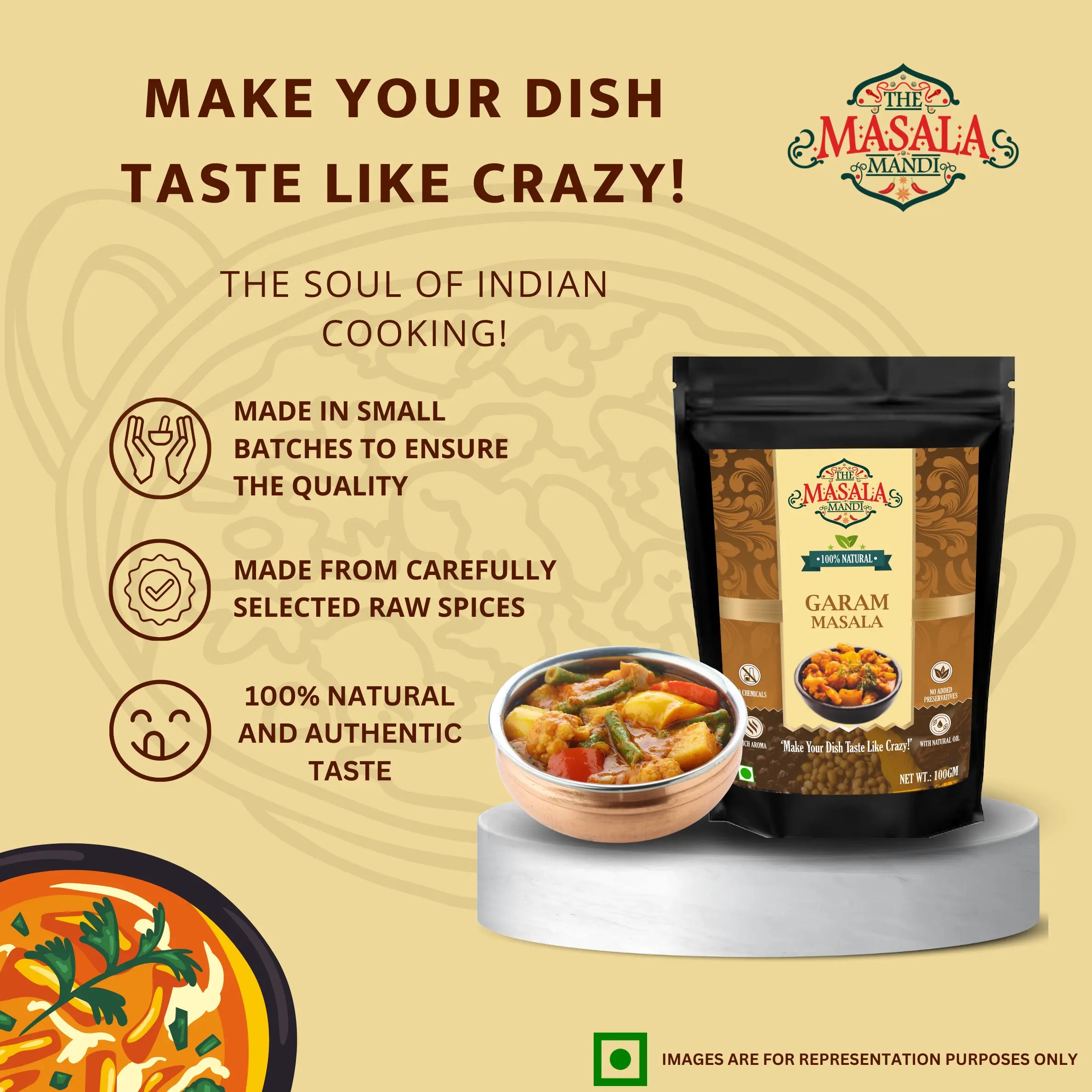 Garam Masala | Balanced, Aromatic & Bold – The Masala Mandi Secondary image