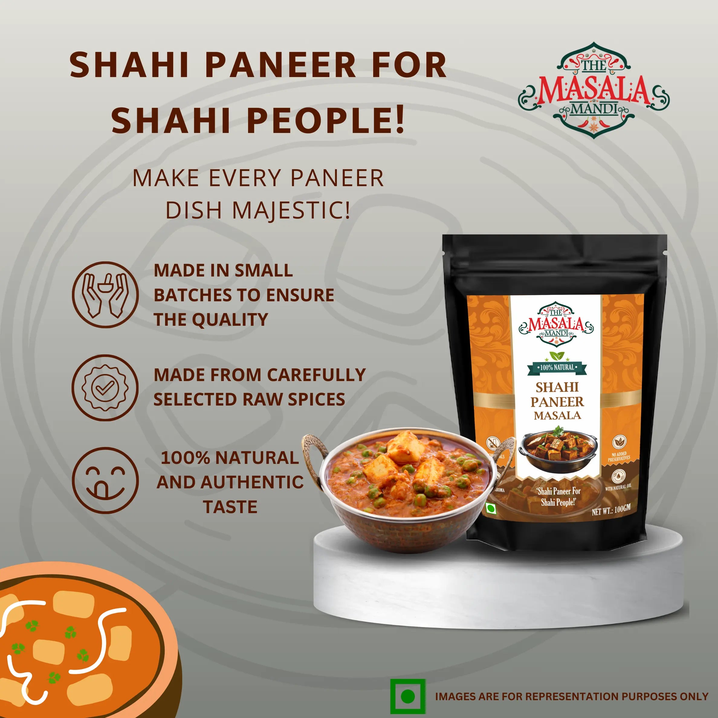 Shahi Paneer Masala | Creamy, Aromatic & Royal – The Masala Mandi Secondary image