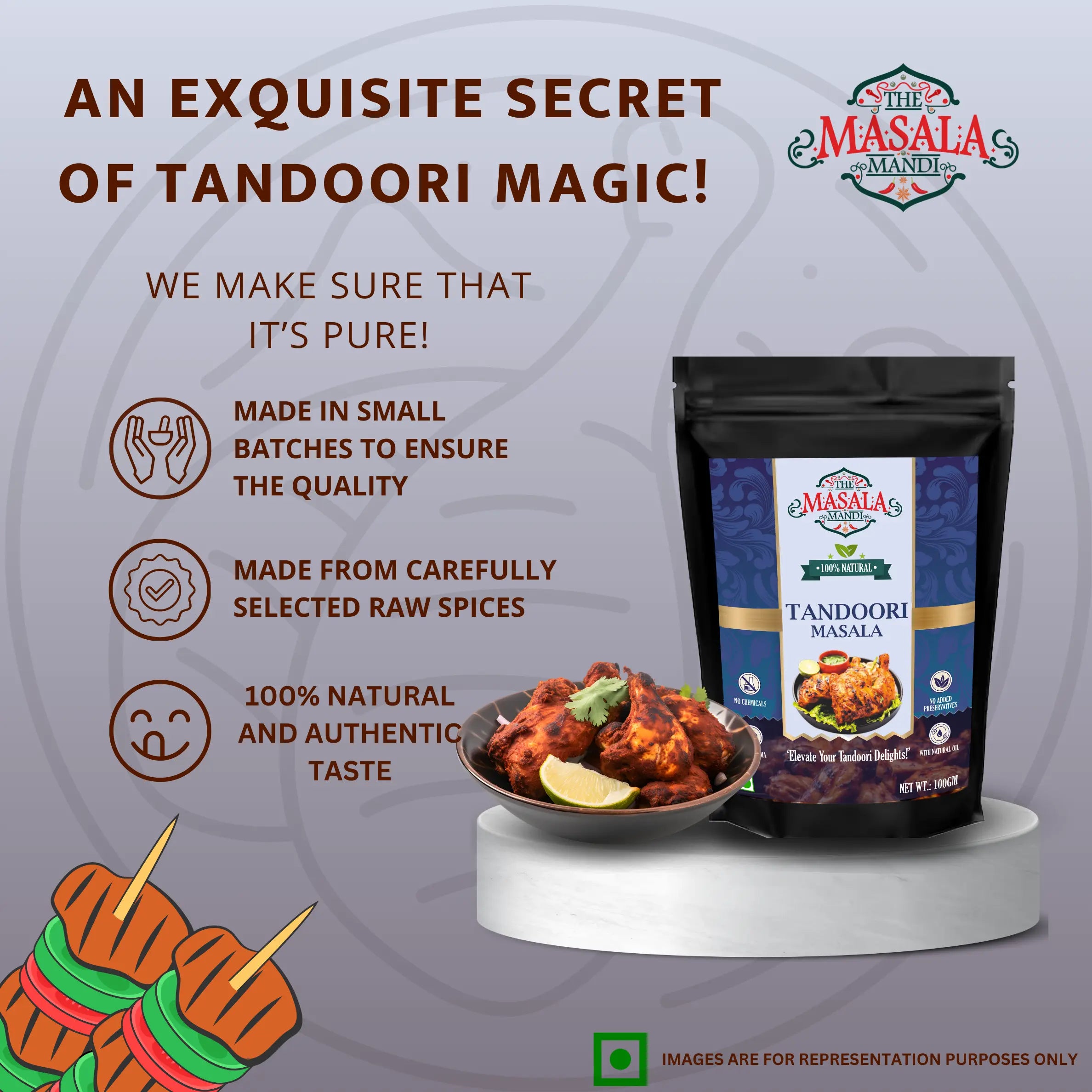 Tandoori Masala | Grilled, Smoky, Restaurant-Style – The Masala Mandi Secondary image