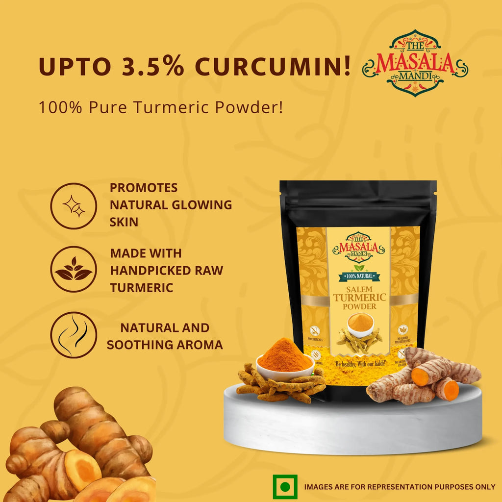 Turmeric Mandi Salem Turmeric Powder | High-Curcumin Golden Spice – The Masala Mandi